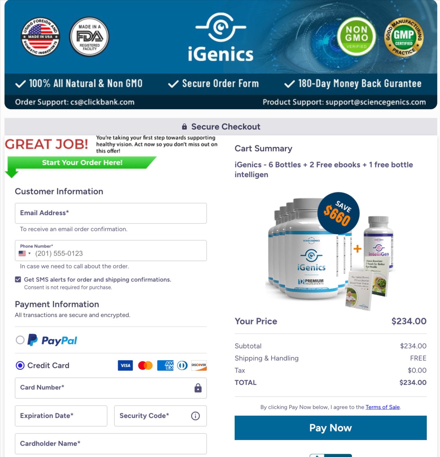 igenics-pricing-table